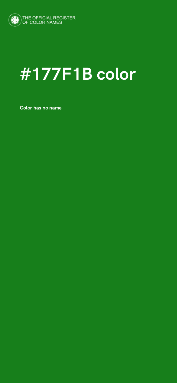#177F1B color image