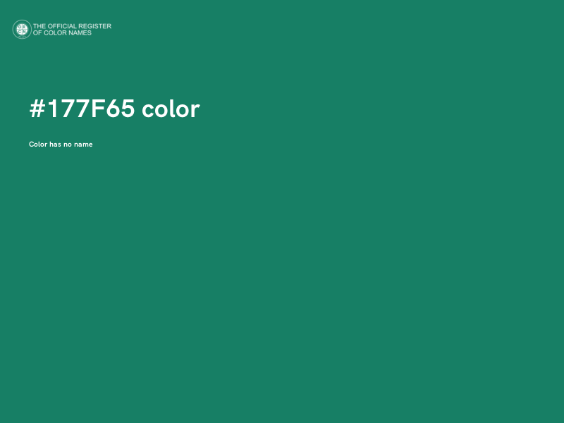 #177F65 color image