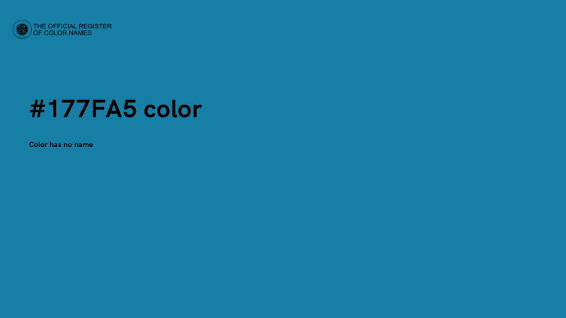 #177FA5 color image
