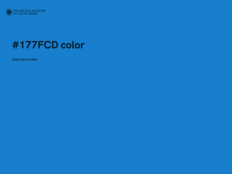 #177FCD color image