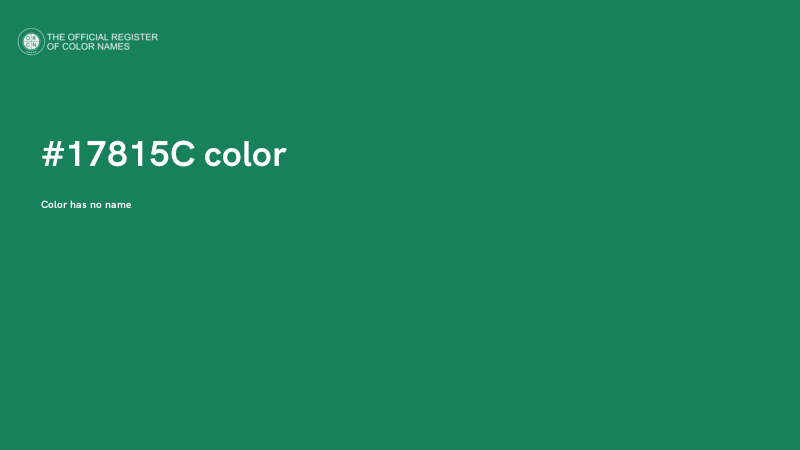 #17815C color image