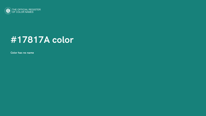 #17817A color image