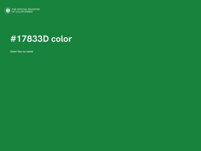 #17833D color image