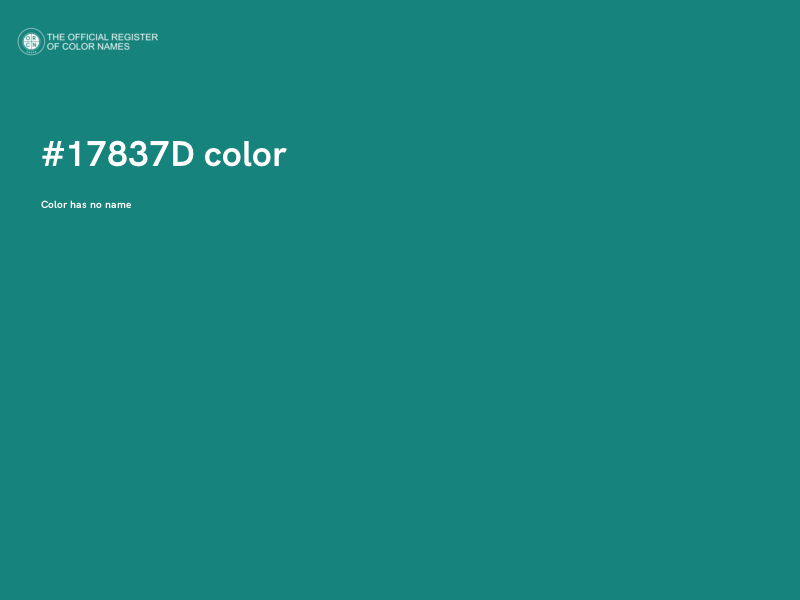 #17837D color image