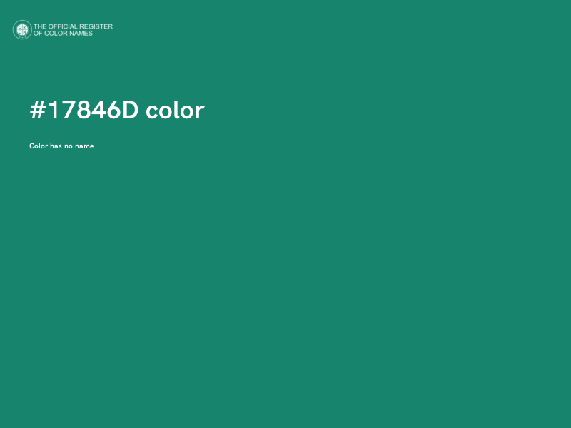 #17846D color image
