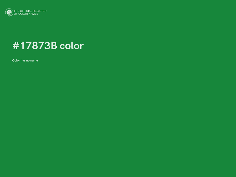 #17873B color image