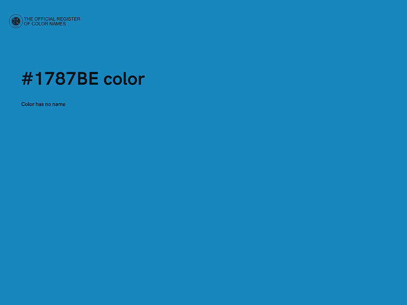 #1787BE color image