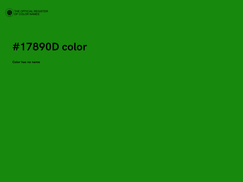 #17890D color image