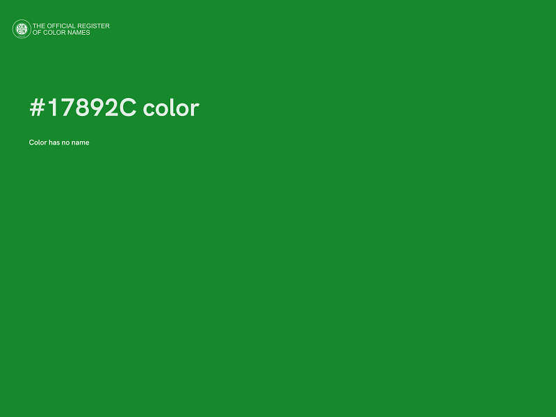 #17892C color image