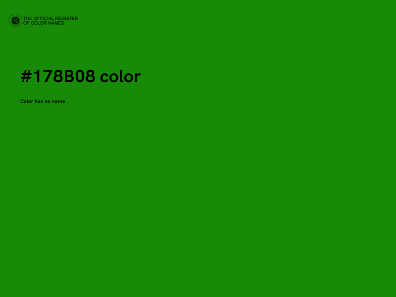 #178B08 color image