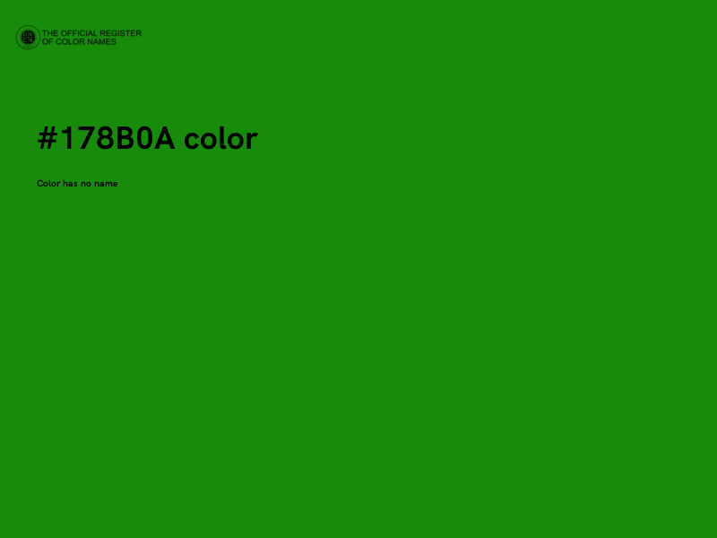 #178B0A color image