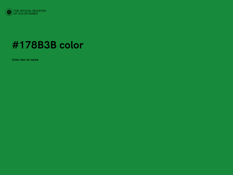 #178B3B color image