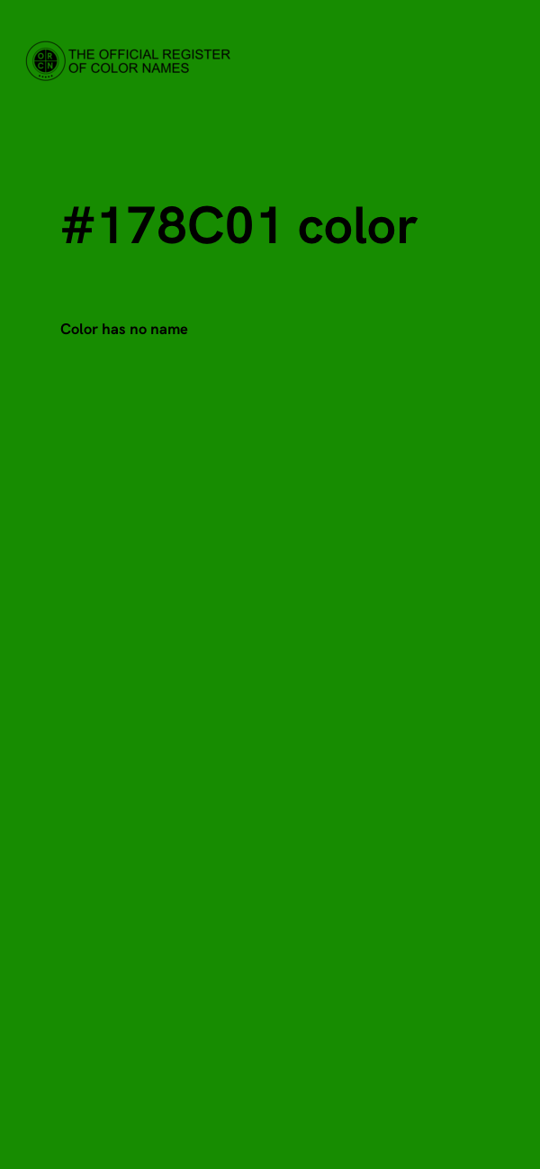 #178C01 color image