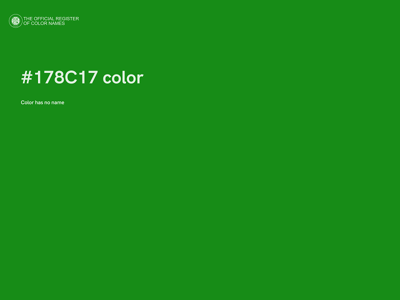 #178C17 color image
