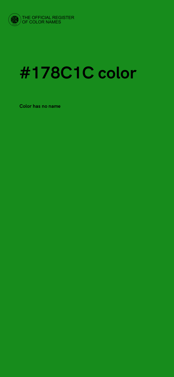 #178C1C color image