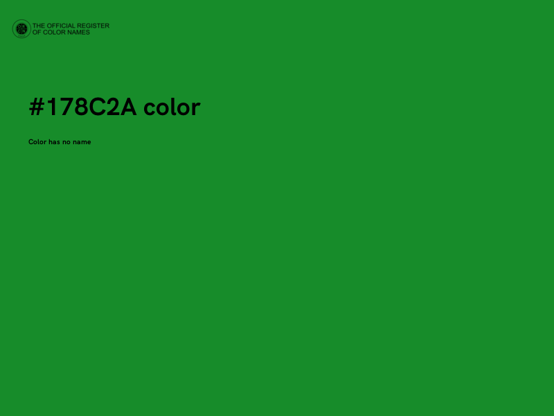 #178C2A color image