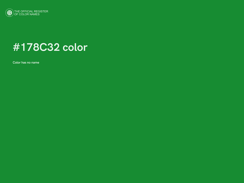 #178C32 color image