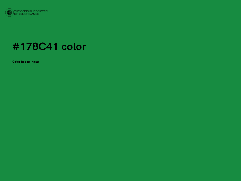 #178C41 color image