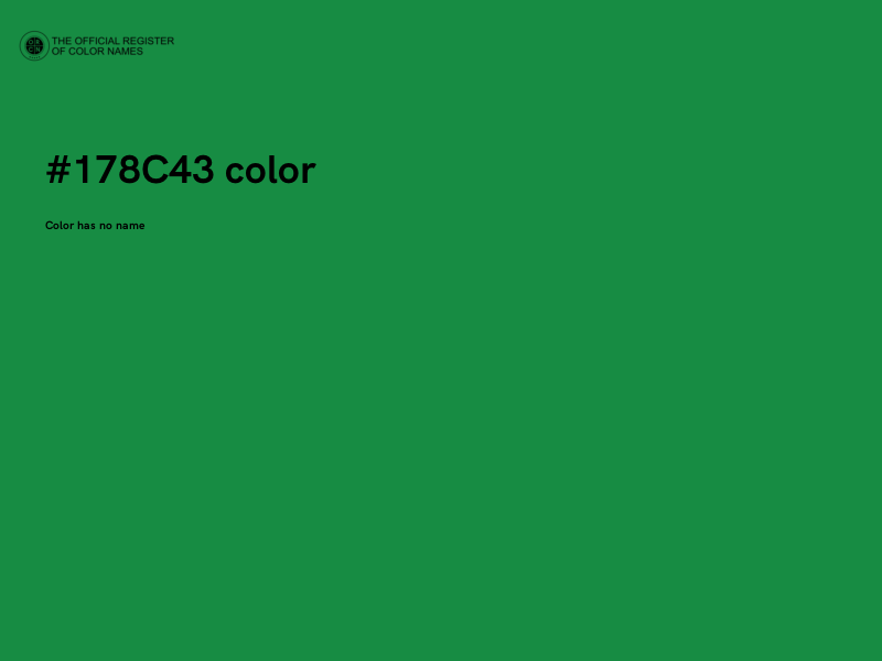#178C43 color image