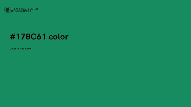 #178C61 color image