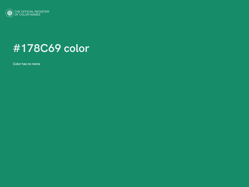 #178C69 color image