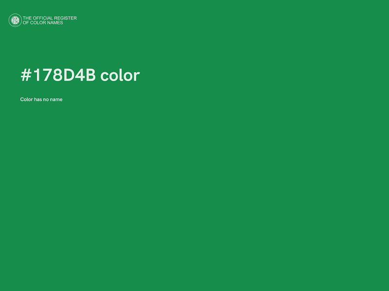 #178D4B color image
