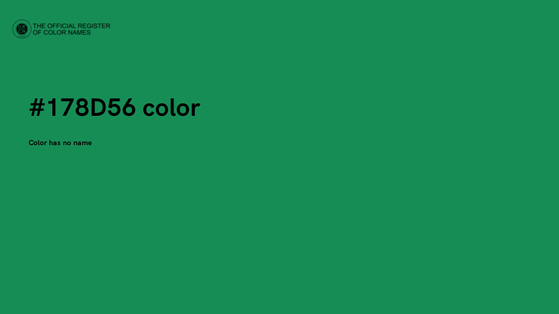 #178D56 color image