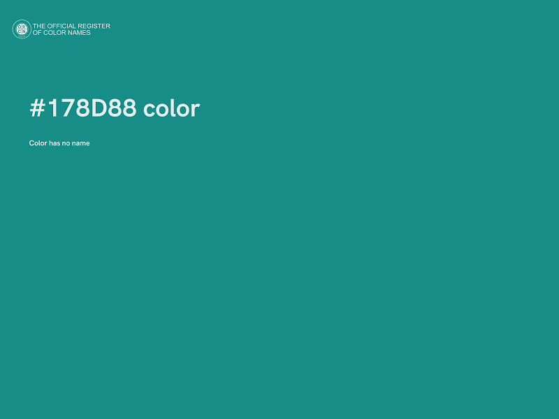 #178D88 color image