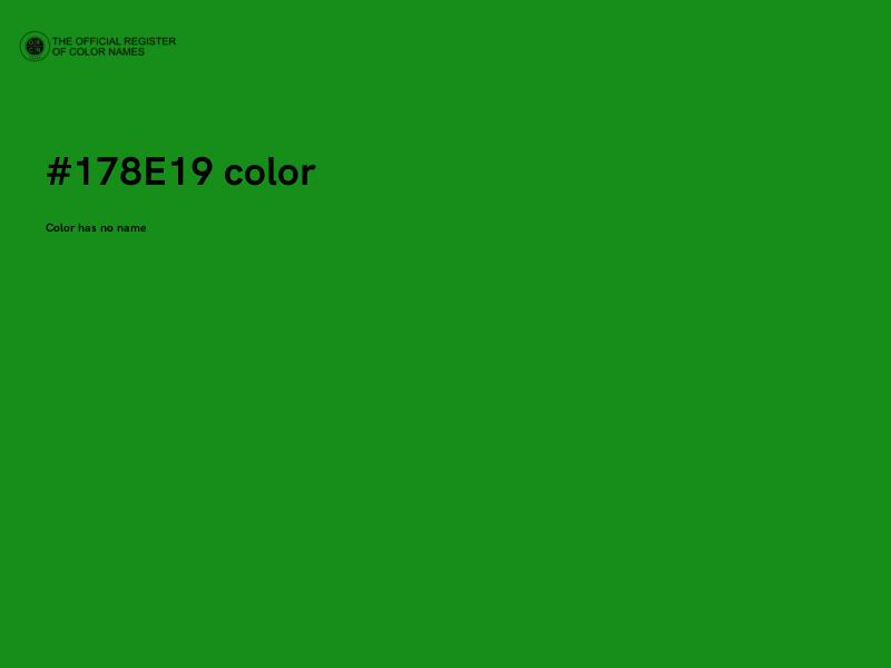 #178E19 color image