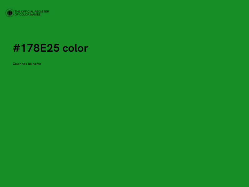 #178E25 color image
