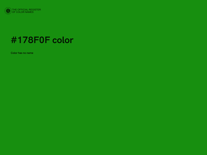 #178F0F color image