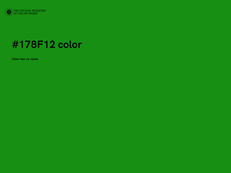 #178F12 color image