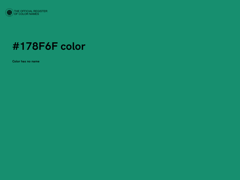 #178F6F color image