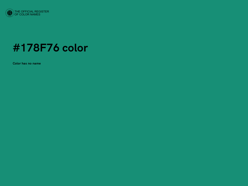 #178F76 color image