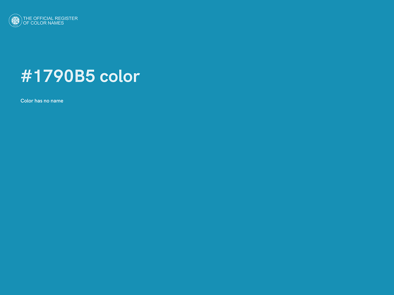 #1790B5 color image