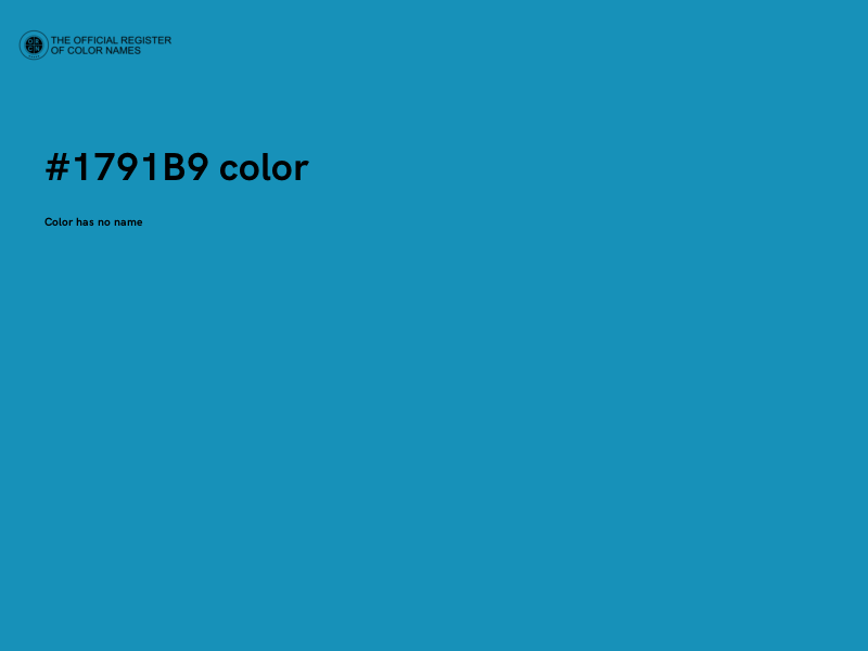#1791B9 color image