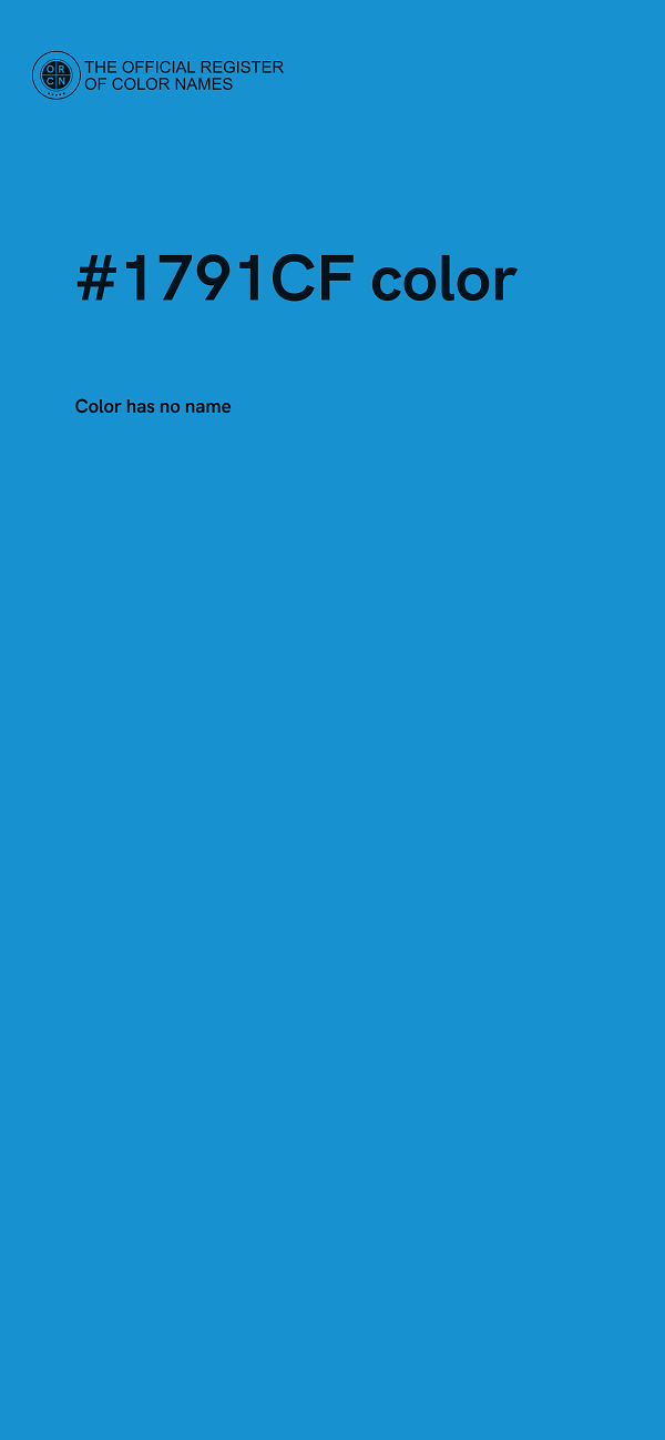 #1791CF color image