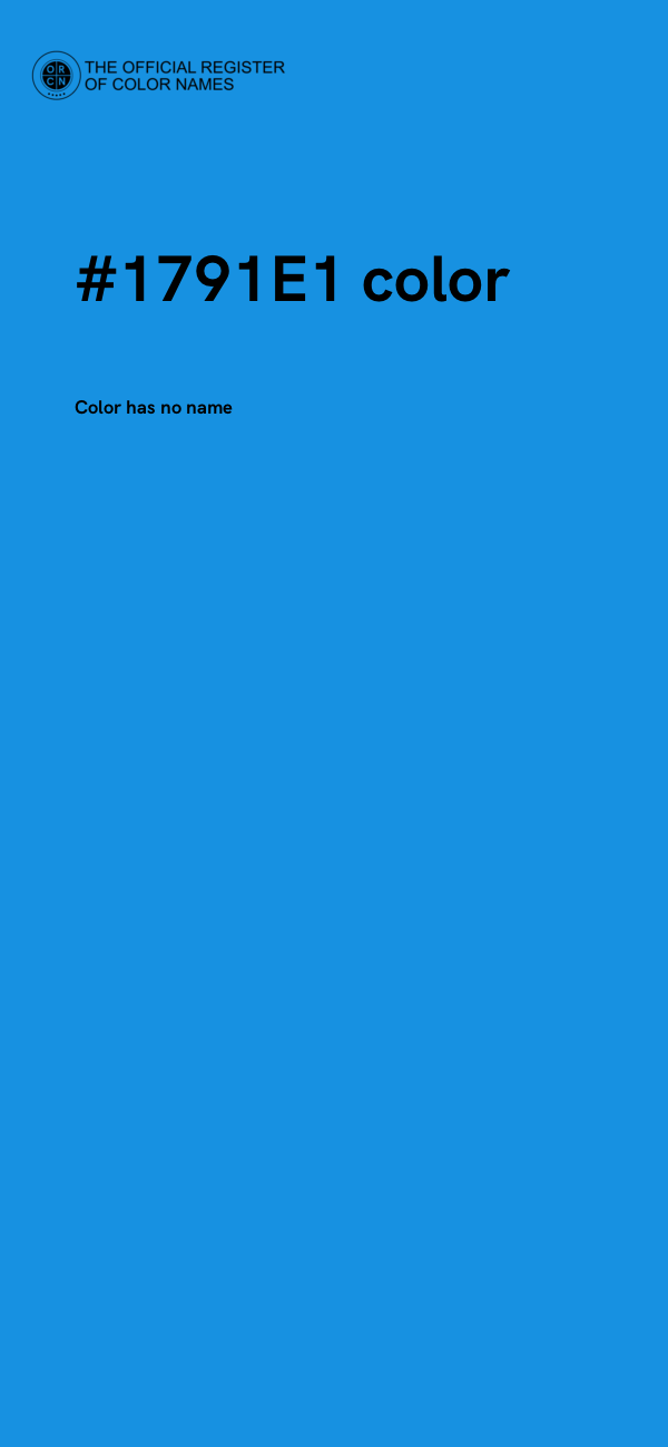 #1791E1 color image