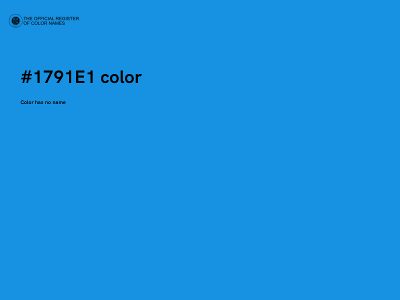 #1791E1 color image