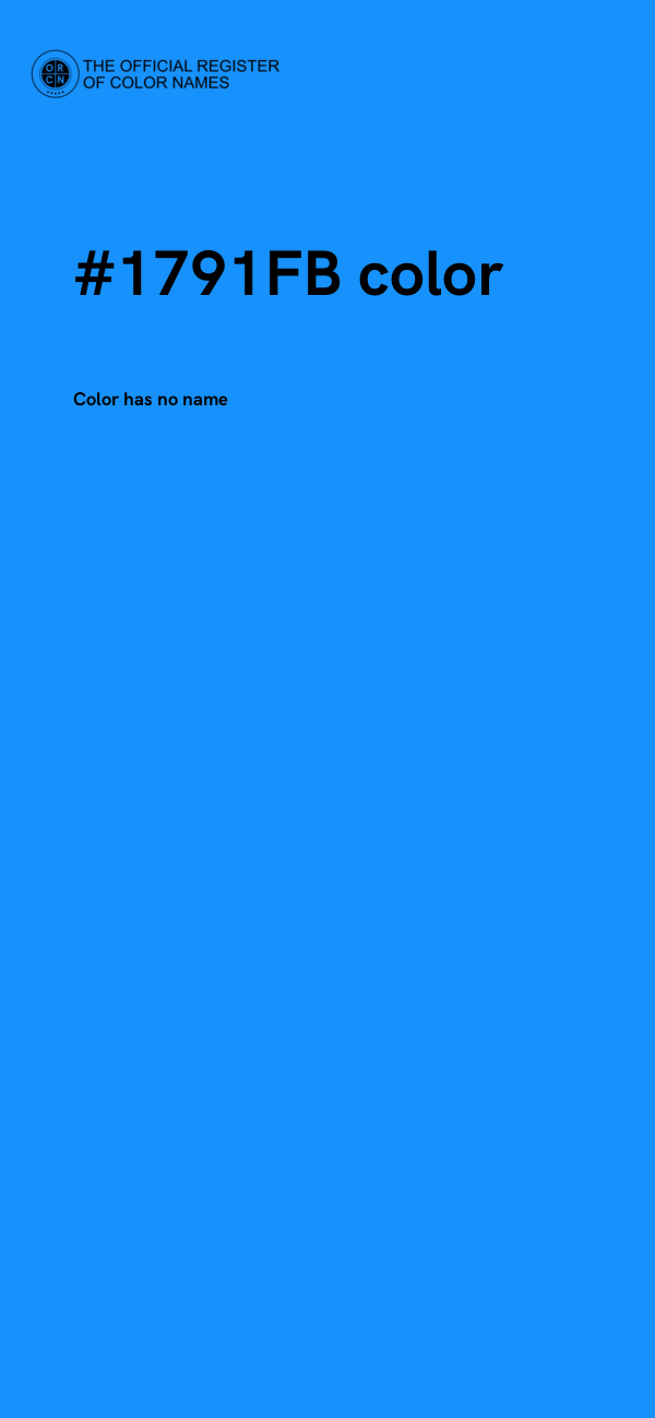 #1791FB color image