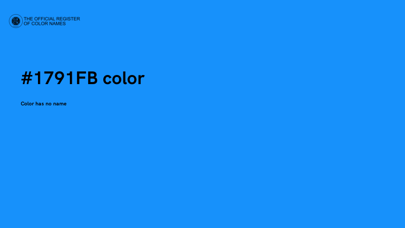 #1791FB color image