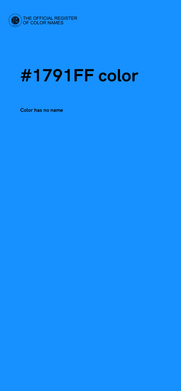 #1791FF color image