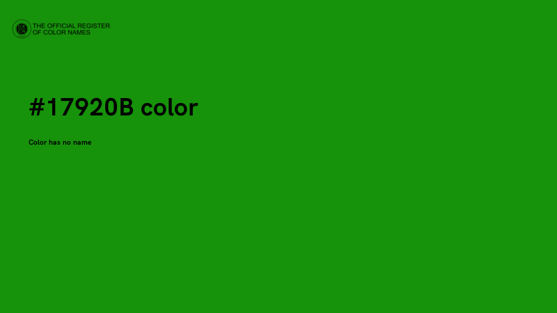 #17920B color image