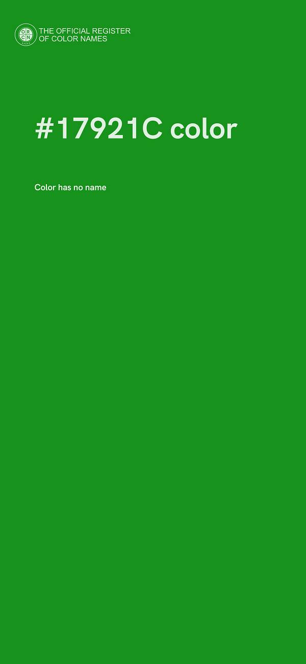 #17921C color image