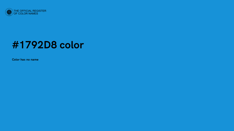 #1792D8 color image