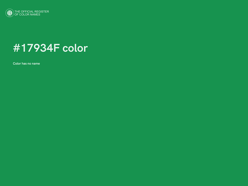 #17934F color image