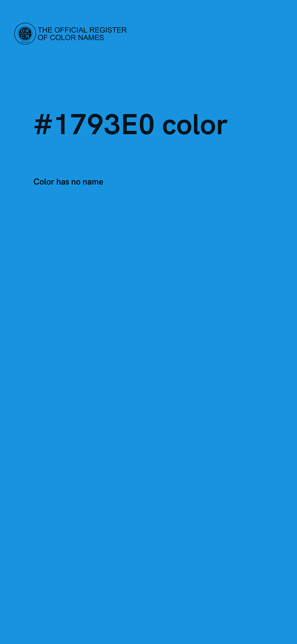 #1793E0 color image