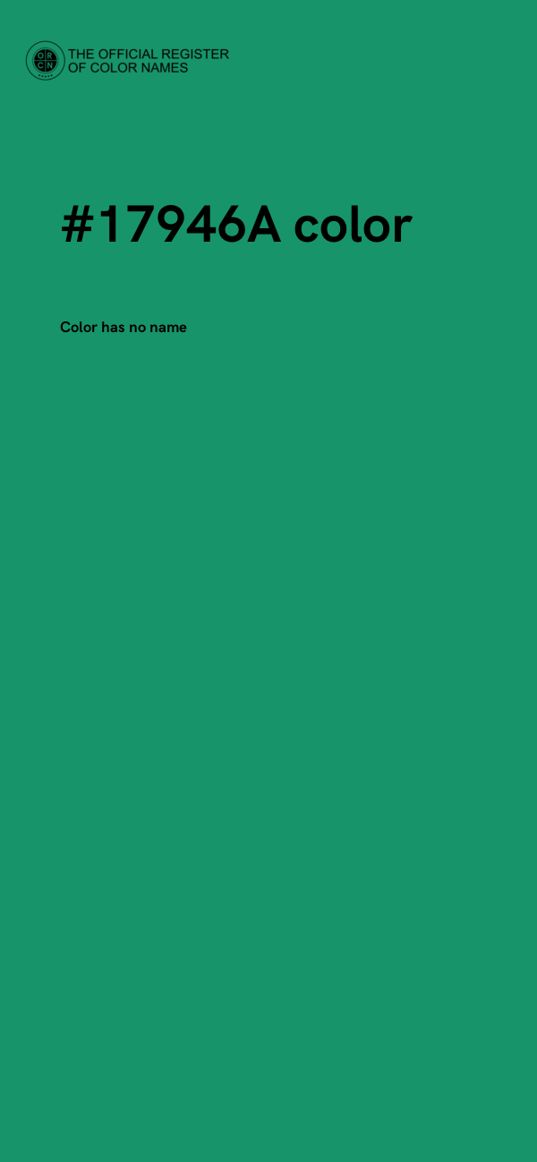 #17946A color image