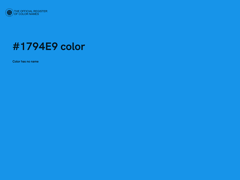 #1794E9 color image