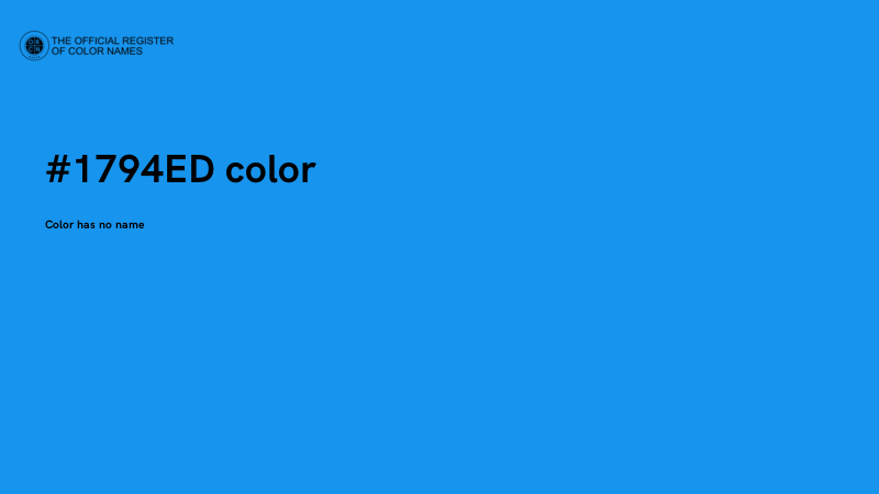 #1794ED color image